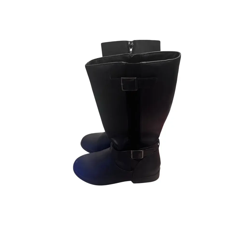 Thereabouts Girl’s 13M black Remi Whimsygoth knee-high equestrian riding boots